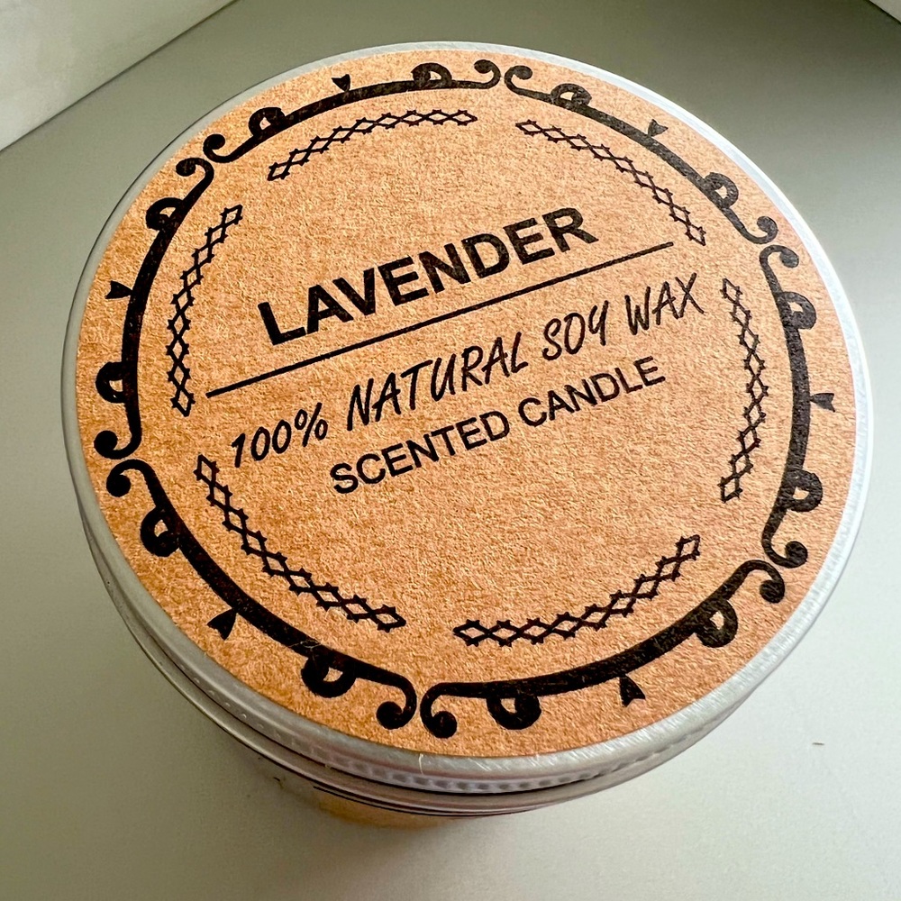 Scented Candle for Bride. Lavender 100% natural soy wax.